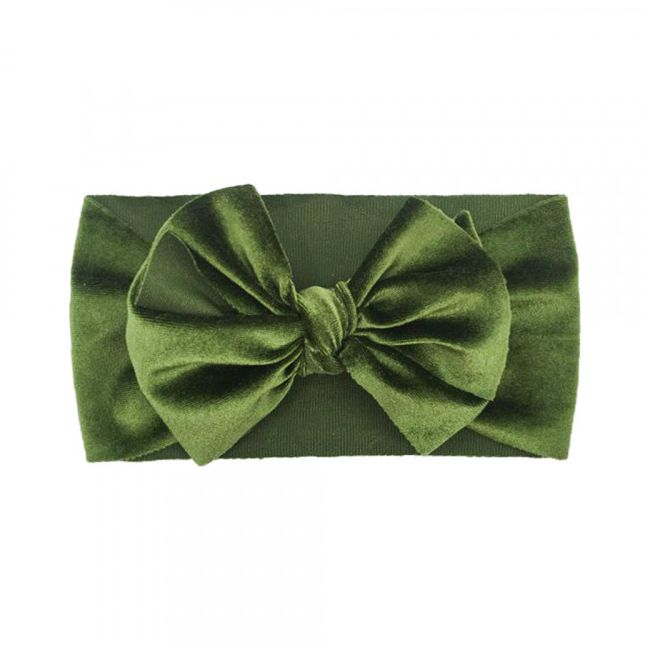 Bentita lata din catifea cu fundita (marime disponibila: 0-12 luni, culoare: crem) mdx-21164-r26.0-12 luni-crem