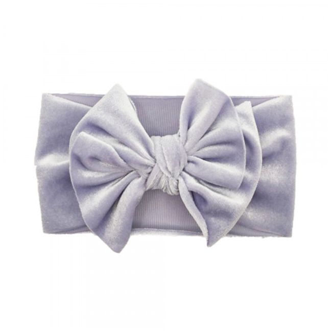 Bentita lata din catifea cu fundita (marime disponibila: 0-12 luni, culoare: crem) mdx-21164-r26.0-12 luni-crem