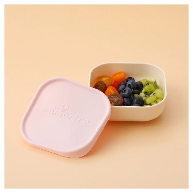 Bol pentru hrana bebelusi Miniware Snack Bowl, 100% din materiale naturale biodegradabile, Vanilla/Cotton Candy JEMmw_MWSBSVC