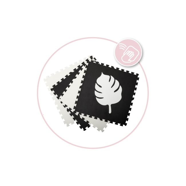 Covoras de joaca puzzle 120x120 cm Momi, Feli - Black KRTAKCE00028