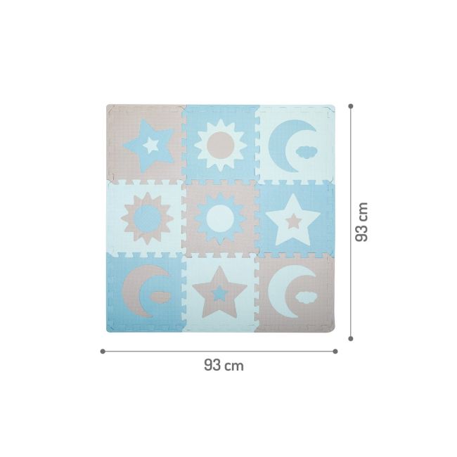 Covoras de joaca puzzle 120x120 cm Momi, Nebe - Blue KRTAKCE00031