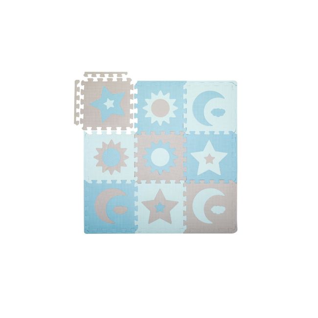 Covoras de joaca puzzle 120x120 cm Momi, Nebe - Blue KRTAKCE00031
