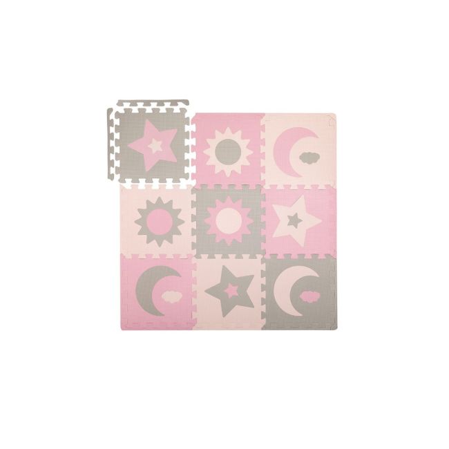 Covoras de joaca puzzle 120x120 cm Momi, Nebe - Pink KRTAKCE00030