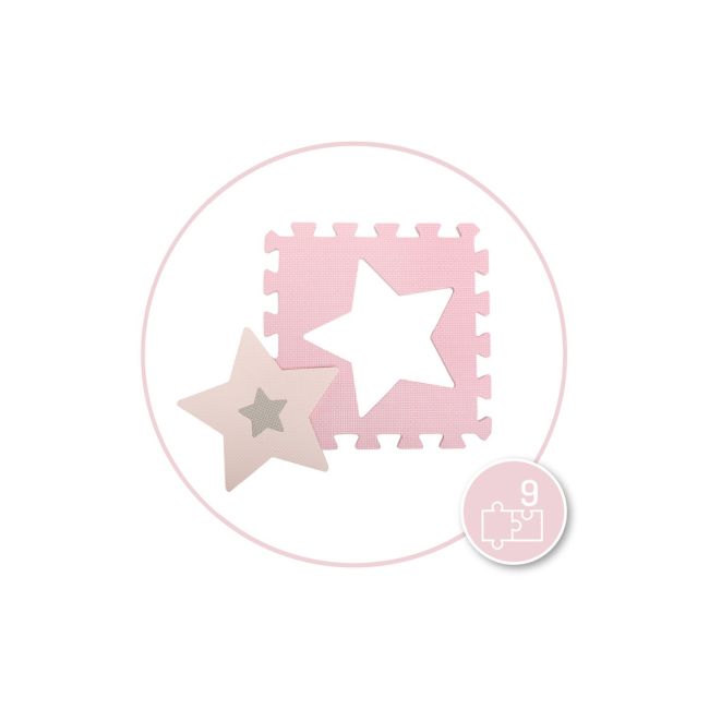 Covoras de joaca puzzle 120x120 cm Momi, Nebe - Pink KRTAKCE00030