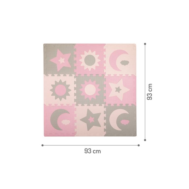 Covoras de joaca puzzle 120x120 cm Momi, Nebe - Pink KRTAKCE00030
