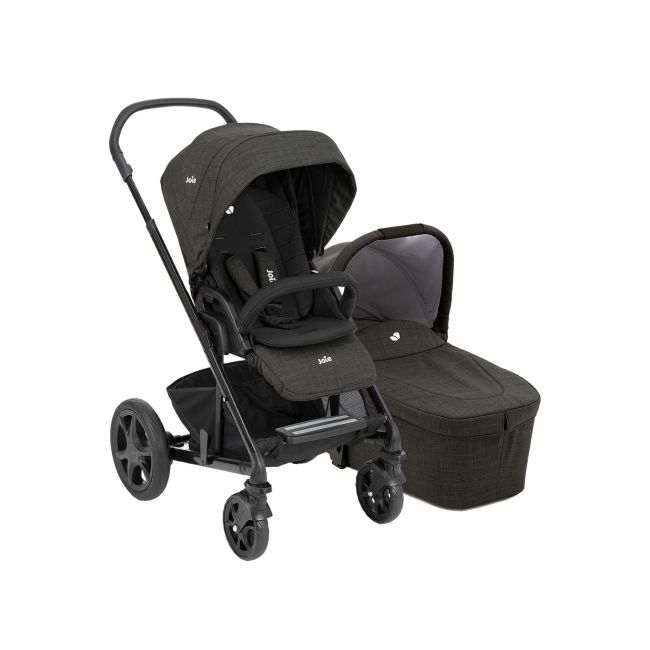 Joie - carucior pentru copii multifunctional 3 in 1 chrome dlx pavement/ i-gemm shale (carucior chrome dlx +landou pavement+ scoica i-gemm shale) bbbs1201mapav000trio