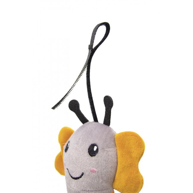 Jucarie cu vibratii pentru bebelusi BabyJem, Albinuta din plus, 6 luni+ (Culoare: Gri) JEMbj_8321
