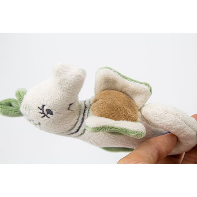 Jucarie zornaitoare BabyJem, Calut de mare din plus, 3 luni+ (Culoare: Portocaliu) JEMbj_8182