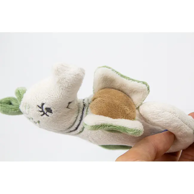Jucarie zornaitoare BabyJem, Calut de mare din plus, 3 luni+ (Culoare: Verde) JEMbj_8181
