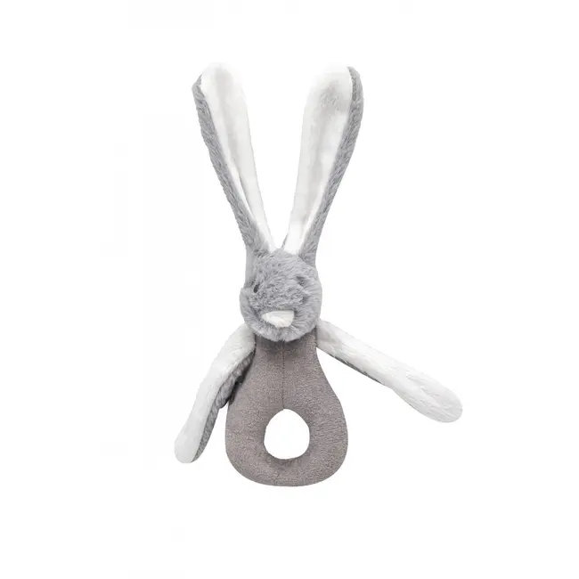 Jucarie zornaitoare bebelusi BabyJem, Iepuras din plus, 3 luni+ (Culoare: Maro) JEMbj_8421