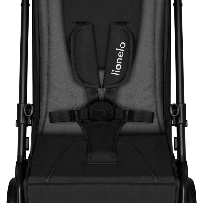 Lionelo - Carucior sport Cloe, De la nastere, Cu accesorii, Cadru din aluminiu, 0-22 kg, Usor, Pliabil cu o singura mana, Ideal pentru toate tipurile de suprafete, Gri BYNLO-CLOE_GREY_STONE