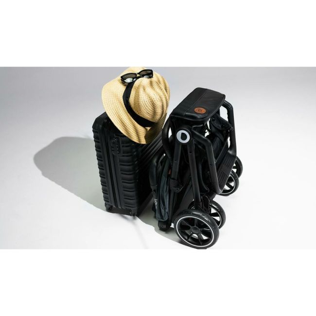 Lionelo - Carucior sport Cloe, De la nastere, Cu accesorii, Cadru din aluminiu, 0-22 kg, Usor, Pliabil cu o singura mana, Ideal pentru toate tipurile de suprafete, Maro BYNLO-CLOE_BROWN_RUST
