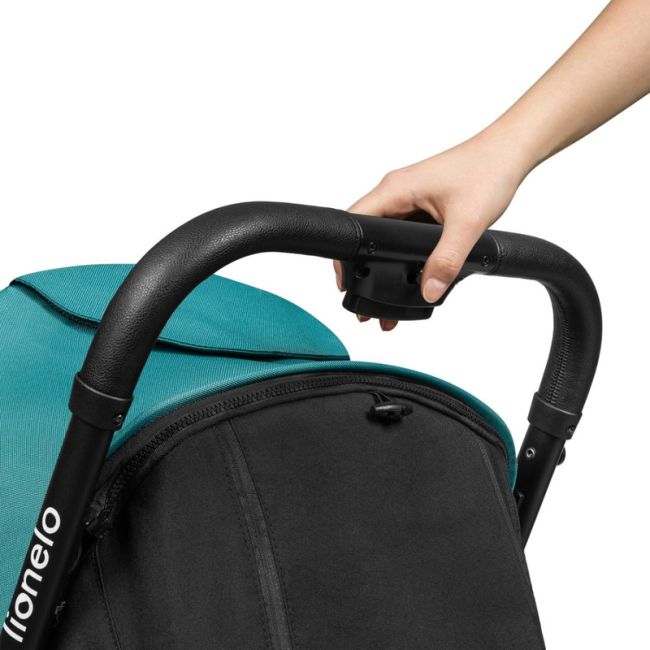Lionelo - Carucior sport Cloe, De la nastere, Cu accesorii, Cadru din aluminiu, 0-22 kg, Usor, Pliabil cu o singura mana, Ideal pentru toate tipurile de suprafete, Verde smarald BYNLO-CLOE_GREEN_EMERALD