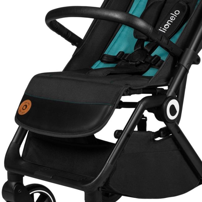 Lionelo - Carucior sport Cloe, De la nastere, Cu accesorii, Cadru din aluminiu, 0-22 kg, Usor, Pliabil cu o singura mana, Ideal pentru toate tipurile de suprafete, Verde smarald BYNLO-CLOE_GREEN_EMERALD