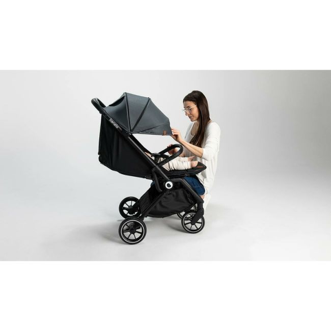 Lionelo - Carucior sport Cloe, De la nastere, Cu accesorii, Cadru din aluminiu, 0-22 kg, Usor, Pliabil cu o singura mana, Ideal pentru toate tipurile de suprafete, Verde smarald BYNLO-CLOE_GREEN_EMERALD