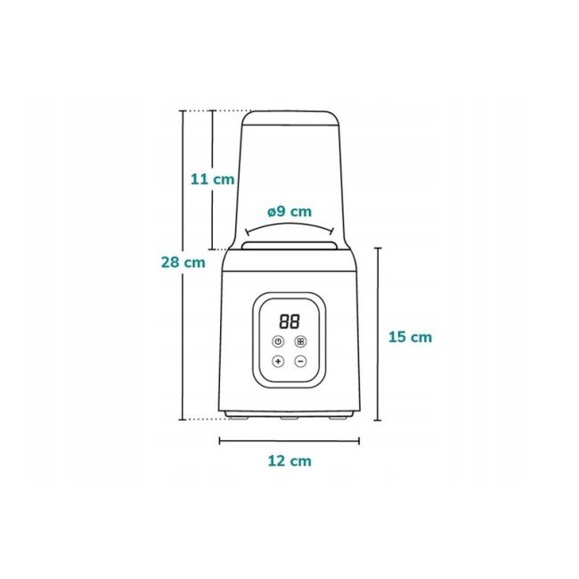 Lionelo - Incalzitor biberoane 5 in 1 ThermUp 2.0, Sterilizare, Dezghetare, Incalzire rapida, 200 W, Fara BPA, Alb BYNLOC-THERMUP_2.0_WHITE