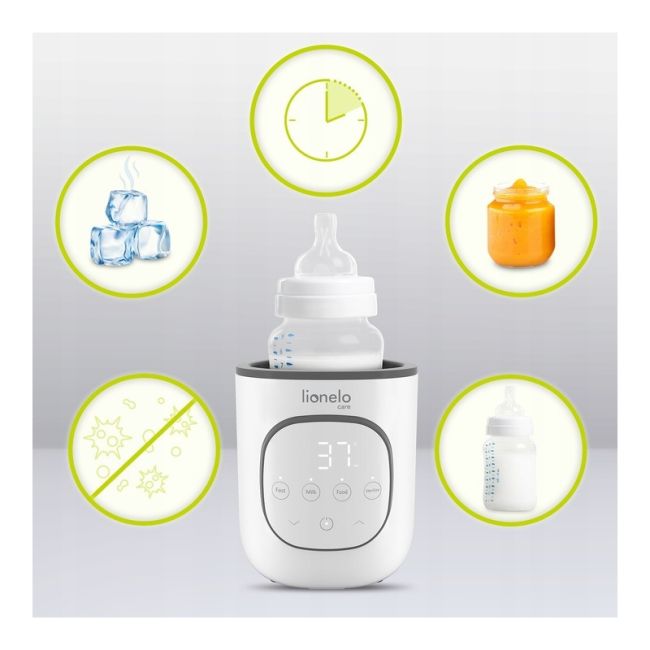 Lionelo - Incalzitor biberoane 5 in 1 ThermUp 2.0, Sterilizare, Dezghetare, Incalzire rapida, 200 W, Fara BPA, Alb BYNLOC-THERMUP_2.0_WHITE