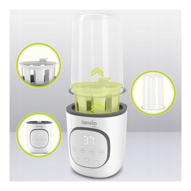 Lionelo - Incalzitor biberoane 5 in 1 ThermUp 2.0, Sterilizare, Dezghetare, Incalzire rapida, 200 W, Fara BPA, Alb BYNLOC-THERMUP_2.0_WHITE