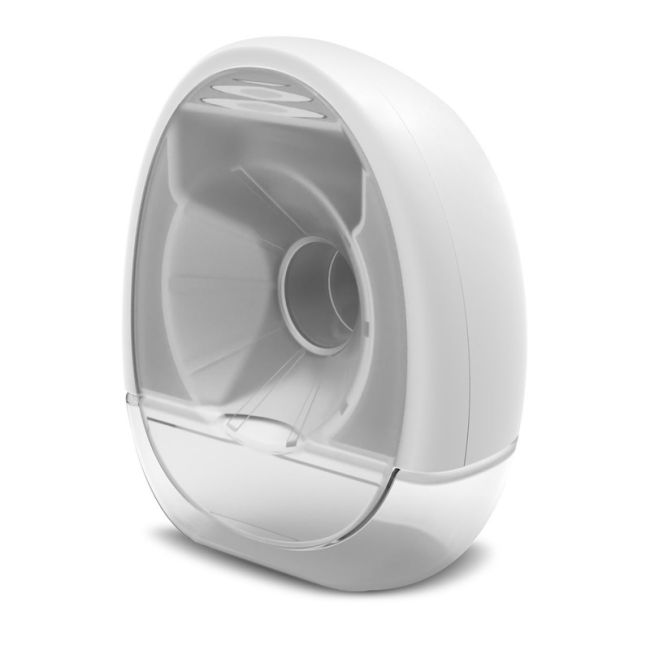 Lionelo - Pompa de san portabila Fidi cu accesorii, Hands-free, 5 functii de masaj, Autonomie pana la 24 h, 50 db, Capacitate 150 ml, Alb BYNLOC-FIDI_FREE_WHITE
