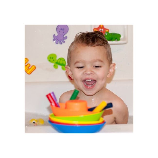 Nuby - Set 5 creioane colorate pentru baie, 36+ BYNID6156