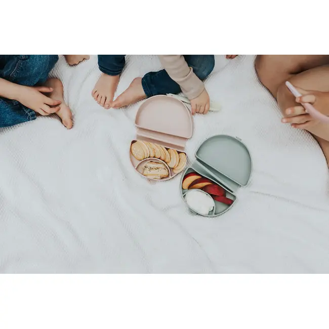 Recipient diversificare hrana bebelusi Miniware Silifold, 100% din silicon alimentar, Almond Butter JEMmw_SLFSAB