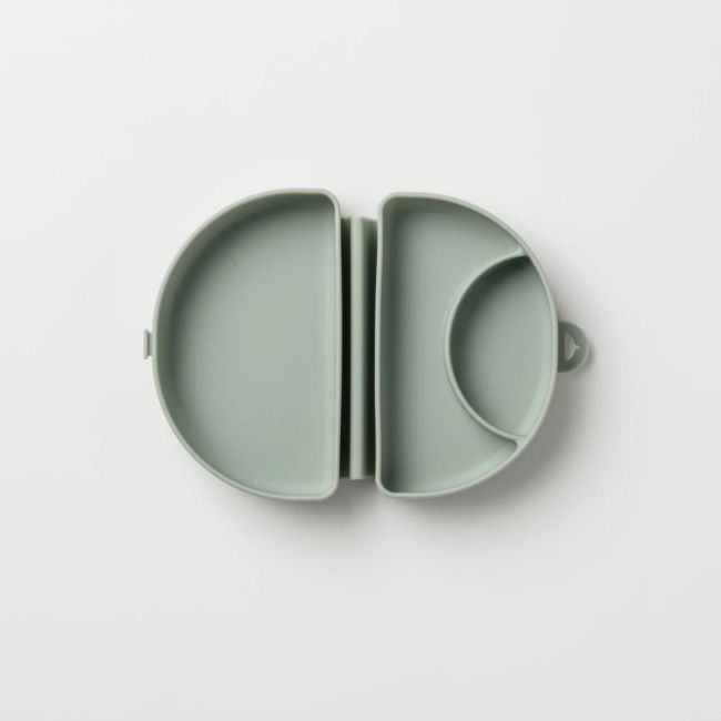 Recipient diversificare hrana bebelusi Miniware Silifold, 100% din silicon alimentar, Sage JEMmw_SLFSSG