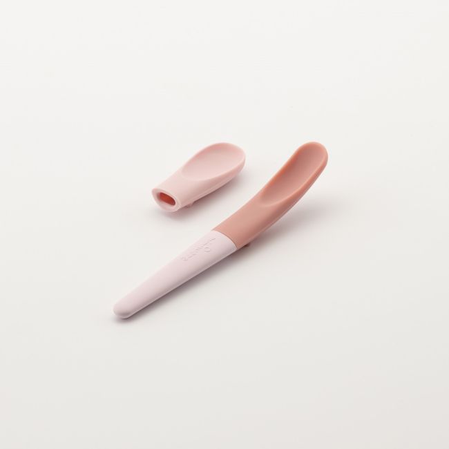 Set de lingurite 2 in 1 bebelusi Miniware Pre2PRO, 100% din materiale naturale biodegradabile, Pink Antioxidant JEMmw_P2PS7PA