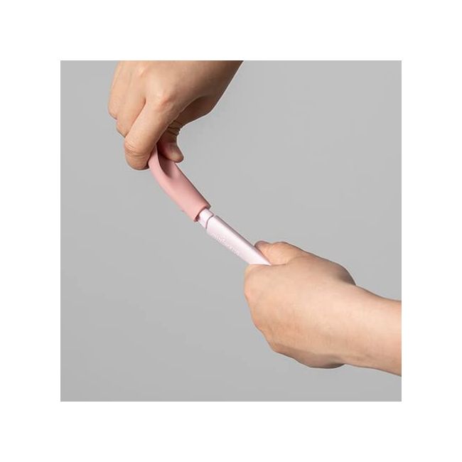 Set de lingurite 2 in 1 bebelusi Miniware Pre2PRO, 100% din materiale naturale biodegradabile, Pink Antioxidant JEMmw_P2PS7PA