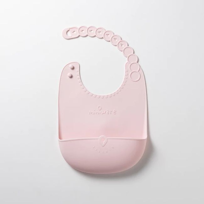 Set diversificare hrana bebelusi Miniware First Bites Deluxe, 100% din materiale naturale biodegradabile, 4 piese, Cotton candy JEMmw_MWFBDCC