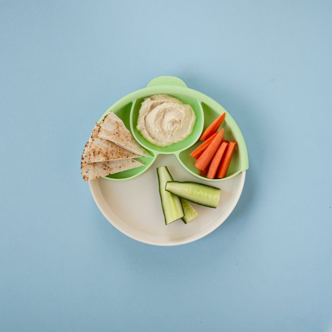 Set diversificare hrana bebelusi Miniware Healthy Meal, 100% din materiale naturale biodegradabile, 3 piese, Keylime JEMmw_MWHMKK