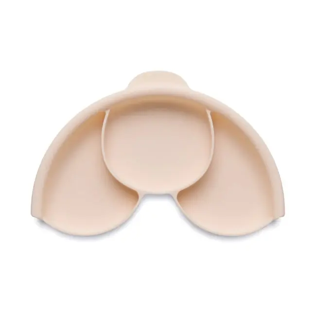 Set diversificare hrana bebelusi Miniware Healthy Meal, 100% din materiale naturale biodegradabile, 3 piese, Toffee/Peach JEMmw_MWHMTP