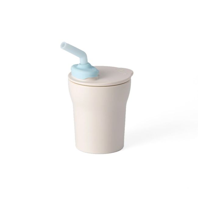 Set diversificare hrana bebelusi Miniware Little Foodie, 100% din materiale naturale biodegradabile, 6 piese, Vanilla Aqua JEMmw_MWLFVA