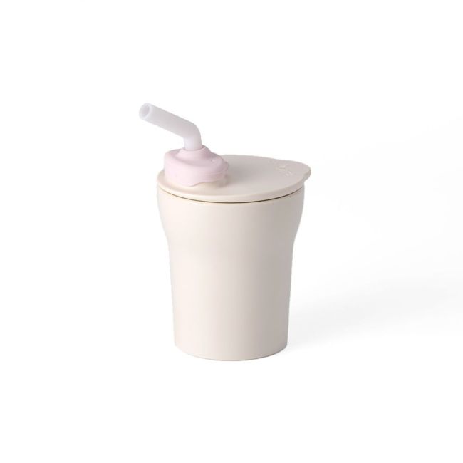 Set diversificare hrana bebelusi Miniware Little Foodie, 100% din materiale naturale biodegradabile, 6 piese, Vanilla+Cotton candy JEMmw_MWLFVC