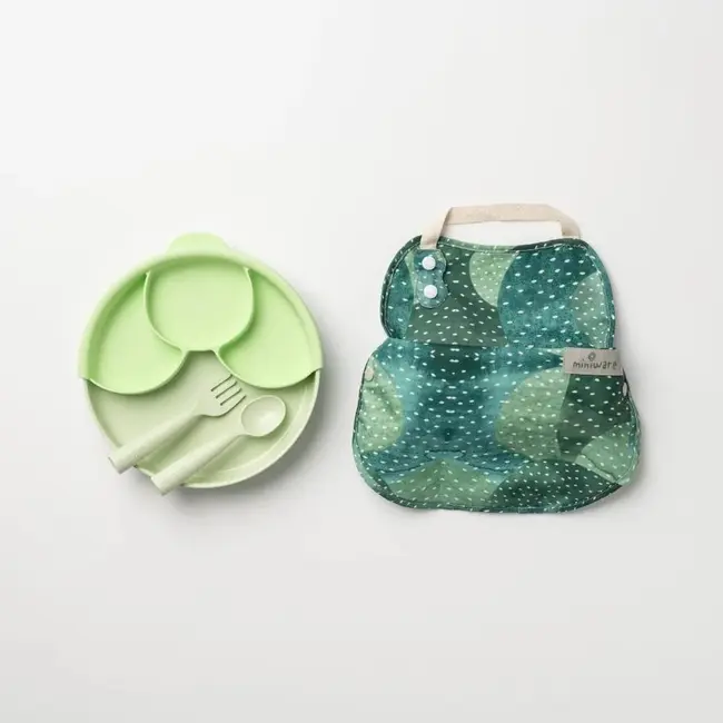 Set diversificare hrana bebelusi Miniware Mini Sous Chef 100% din materiale naturale biodegradabile, 6 piese, Hot succulent JEMmw_MSCHS-T