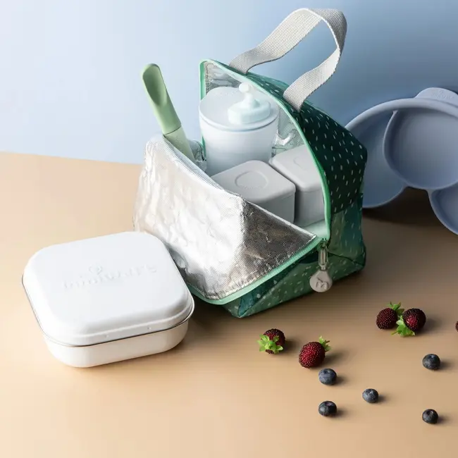 Set geanta termoizolanta Mealtote cu cutie Grow bento, Miniware Ready Go! Bento, 4 piese, Prickly Pear JEMmw_RGBPP