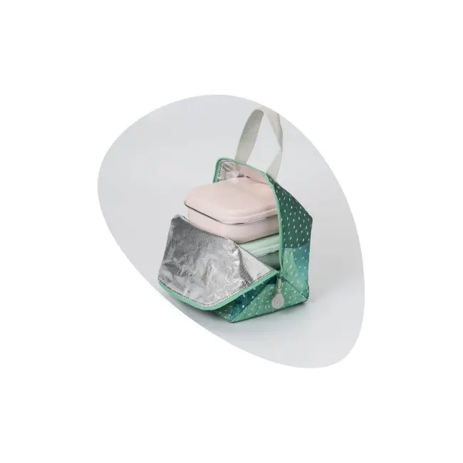 Set geanta termoizolanta Mealtote cu cutie Grow bento, Miniware Ready Go! Bento, 4 piese, Prickly Pear JEMmw_RGBPP