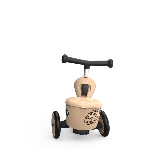Trotineta Copii Cu Sezut, Suport Jucarie, Transformabila 2in1, Highwaykick 1 Lifestyle Leopard, 1-5 Ani, Pana La 50 Kg, Scoot  Ride Pjb96607