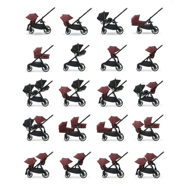 Carucior gemeni City Select Lux Port sistem 2 in 1 ERFBJ0171228241-2-in-1