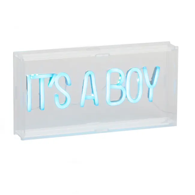 Caseta luminoasa Neon Childhome 30x15 cm, Albastru ERFCH-CHNLBBO