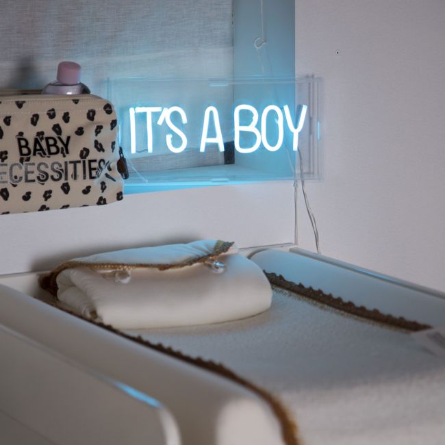 Caseta luminoasa Neon Childhome 30x15 cm, Albastru ERFCH-CHNLBBO