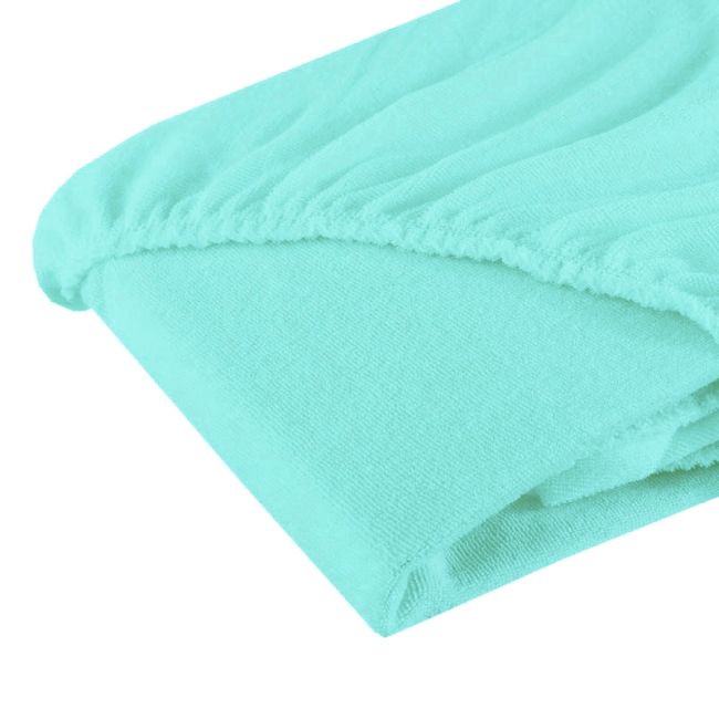 Cearsaf cu elastic din frotir Menta 120/60 cm ERFF05179