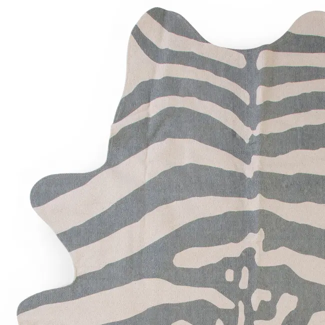 Covor Bumbac Childhome 145x160 cm, Zebra Gri ERFCH-CHCARZEGR
