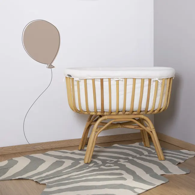 Covor Bumbac Childhome 145x160 cm, Zebra Gri ERFCH-CHCARZEGR