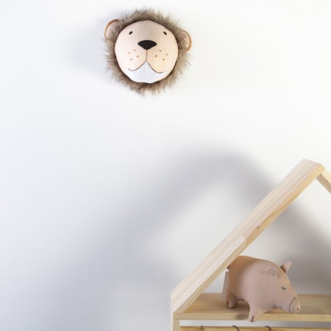 Decoratiune perete Childhome 15x28x36 cm, Leu ERFCH-CCFLIO