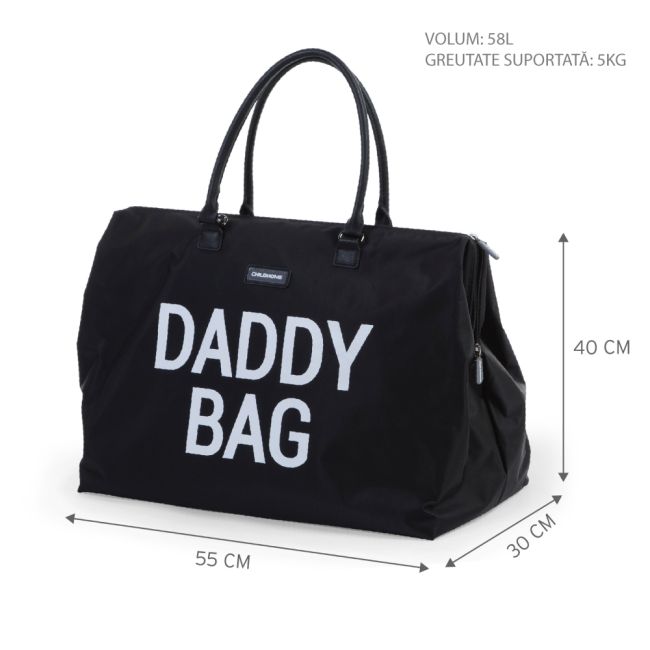 Geanta de infasat Childhome Daddy Bag Negru ERFCH-CWDBBBL