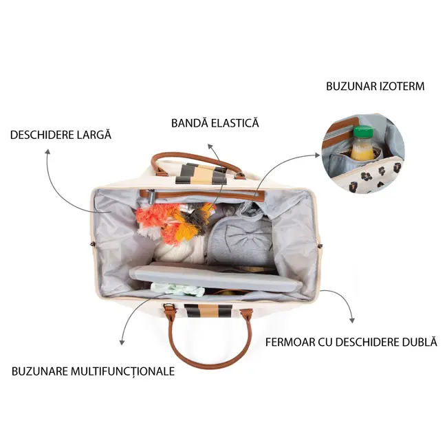 Geanta de infasat Childhome Mommy Bag Ivoire ERFCH-CWMBBCOBL