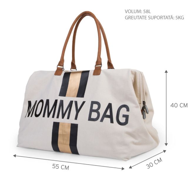 Geanta de infasat Childhome Mommy Bag Ivoire ERFCH-CWMBBCOBL