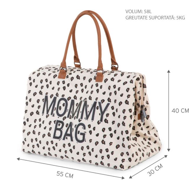 Geanta de infasat Childhome Mommy Bag Leopard ERFCH-CWMBBLEO