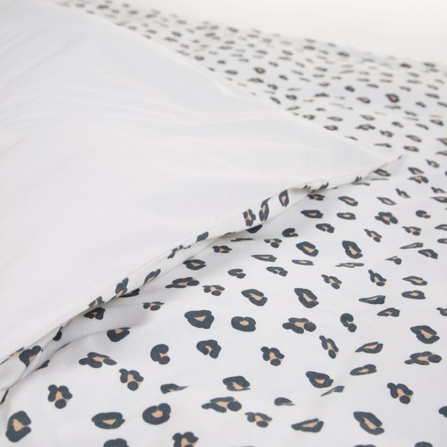 Husa pilota si fata de perna Childhome Jerse 100x140 cm, Leopard ERFCH-CCDCJLEO