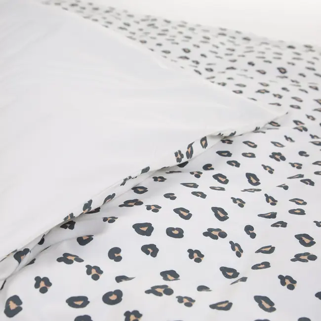 Husa pilota si fata de perna Childhome Jerse 100x140 cm, Leopard ERFCH-CCDCJLEO